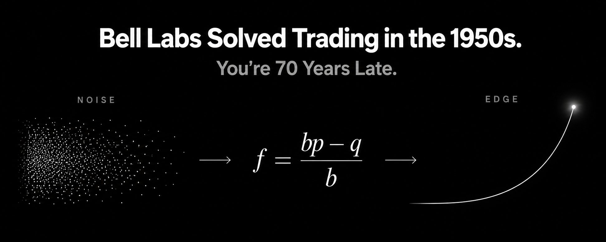 Bell Labs Solved Trading in the 1950s. You're 70 Years Late.