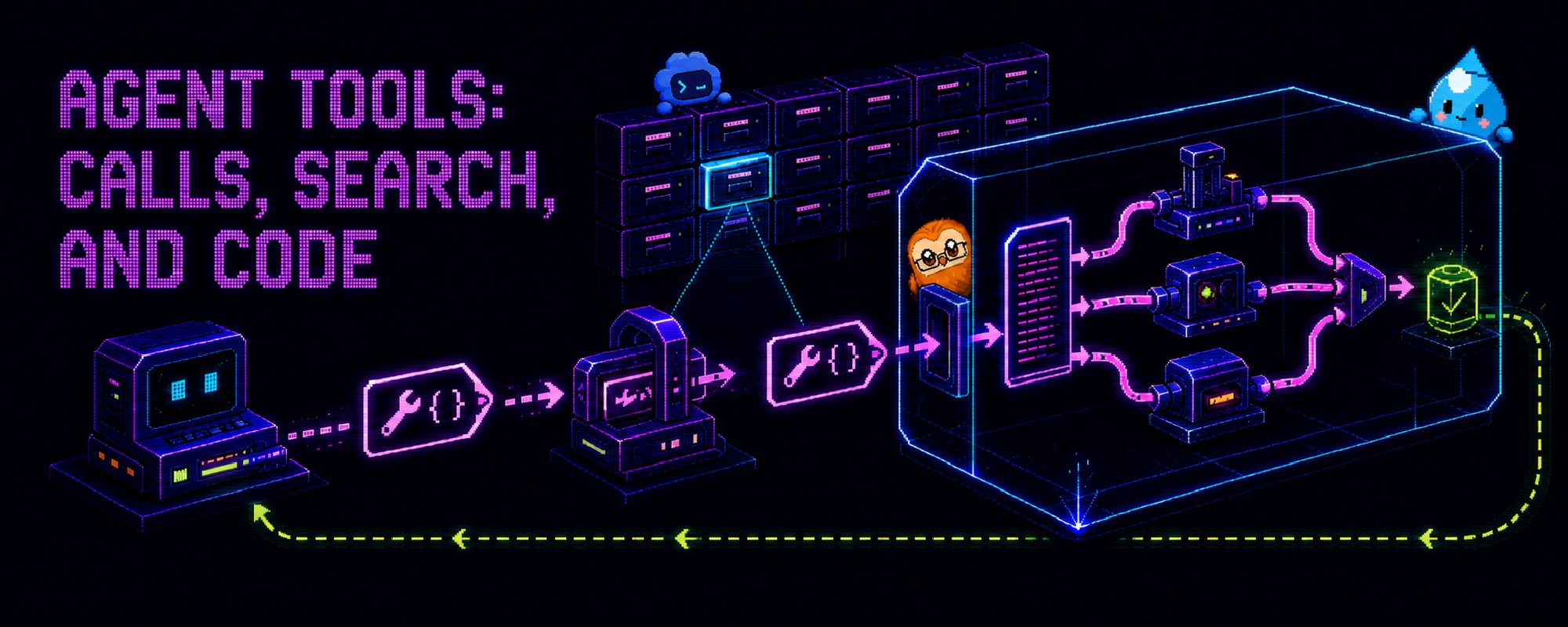 Agent Tools: Calls, Search, and Code
