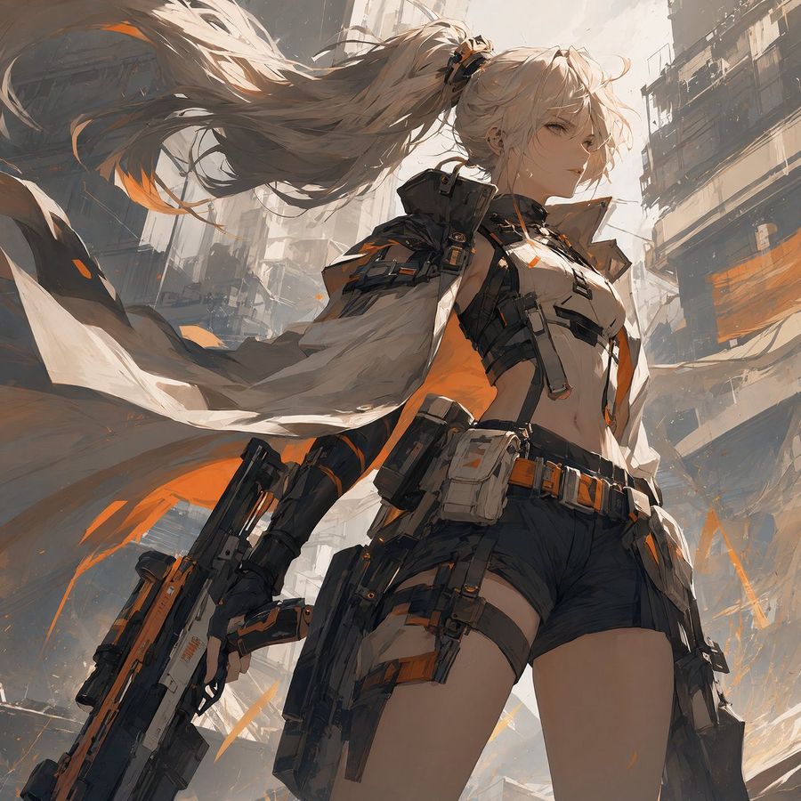 Ilustración digital de arte promocional para videojuegos