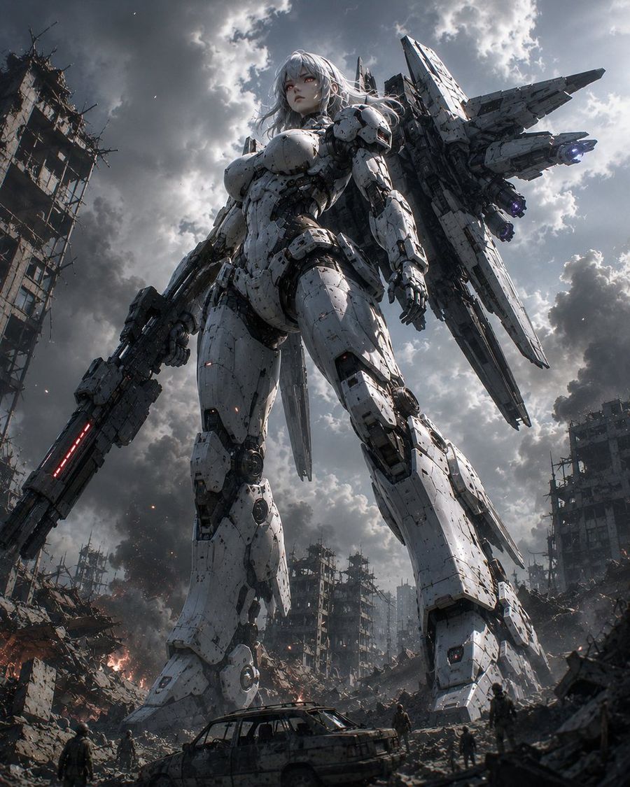 Intercepción de robot gigante