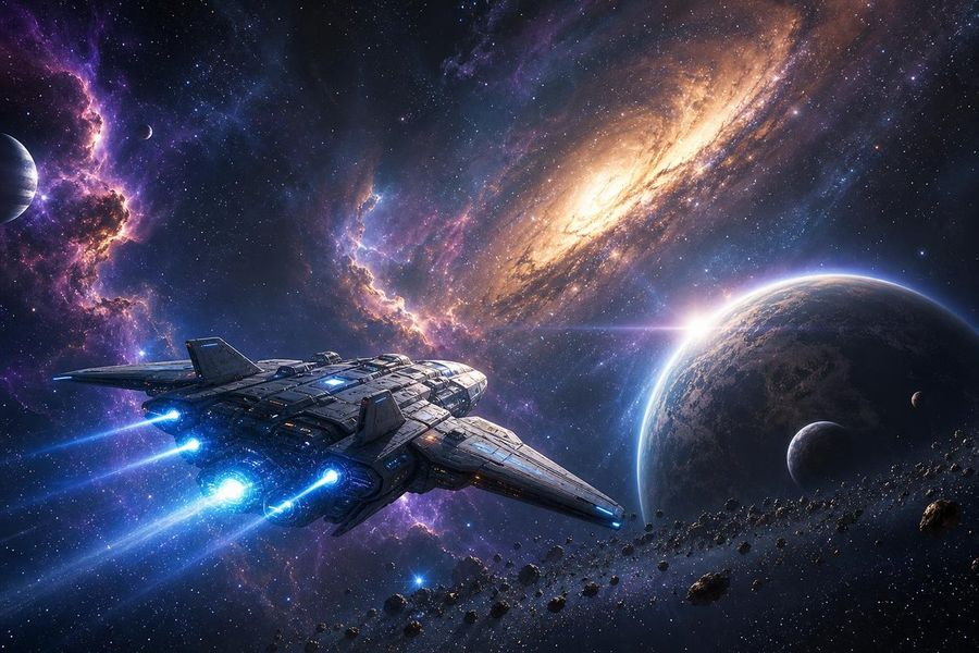 Exploración galáctica épica