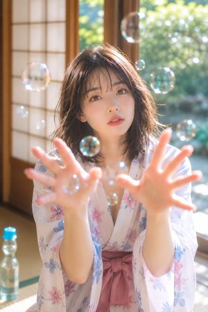 Summer Japanese Yukata Portrait