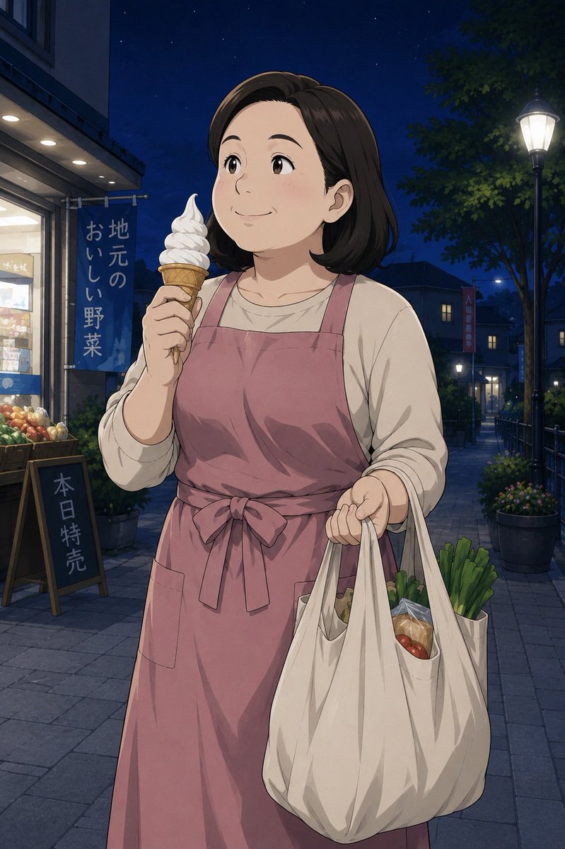 Anime Tarzı Gece Pazarı ve Market Sahnesi