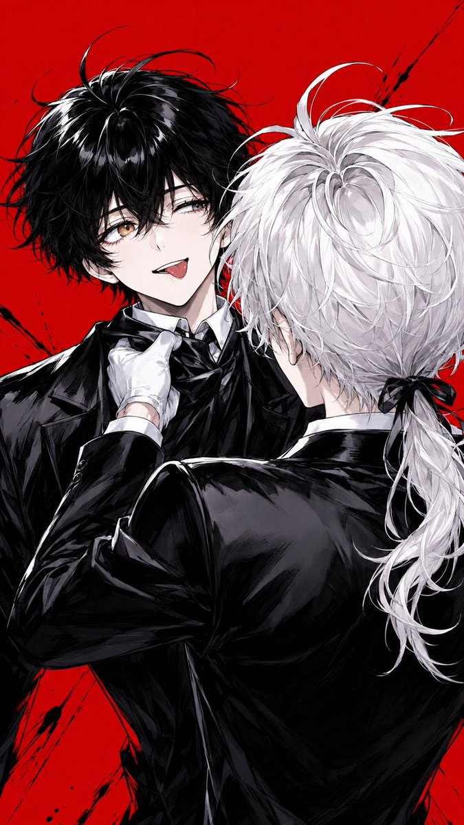 Duo de rock anime avec guitare et partition