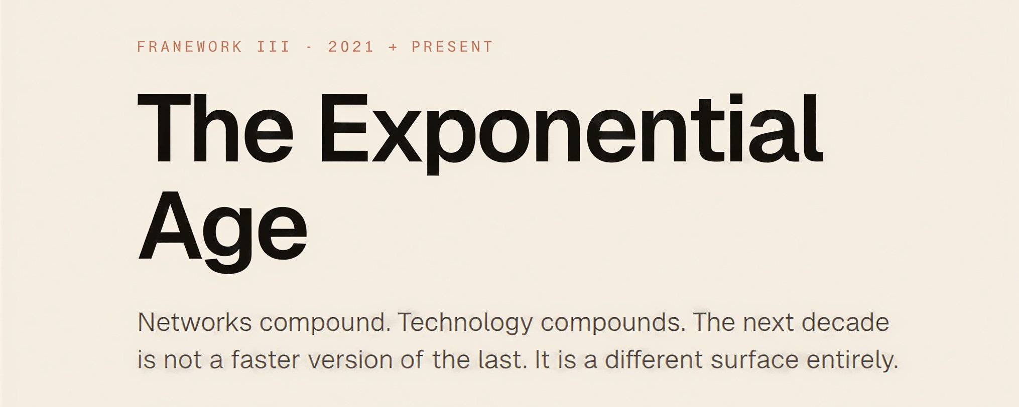 The Exponential Age