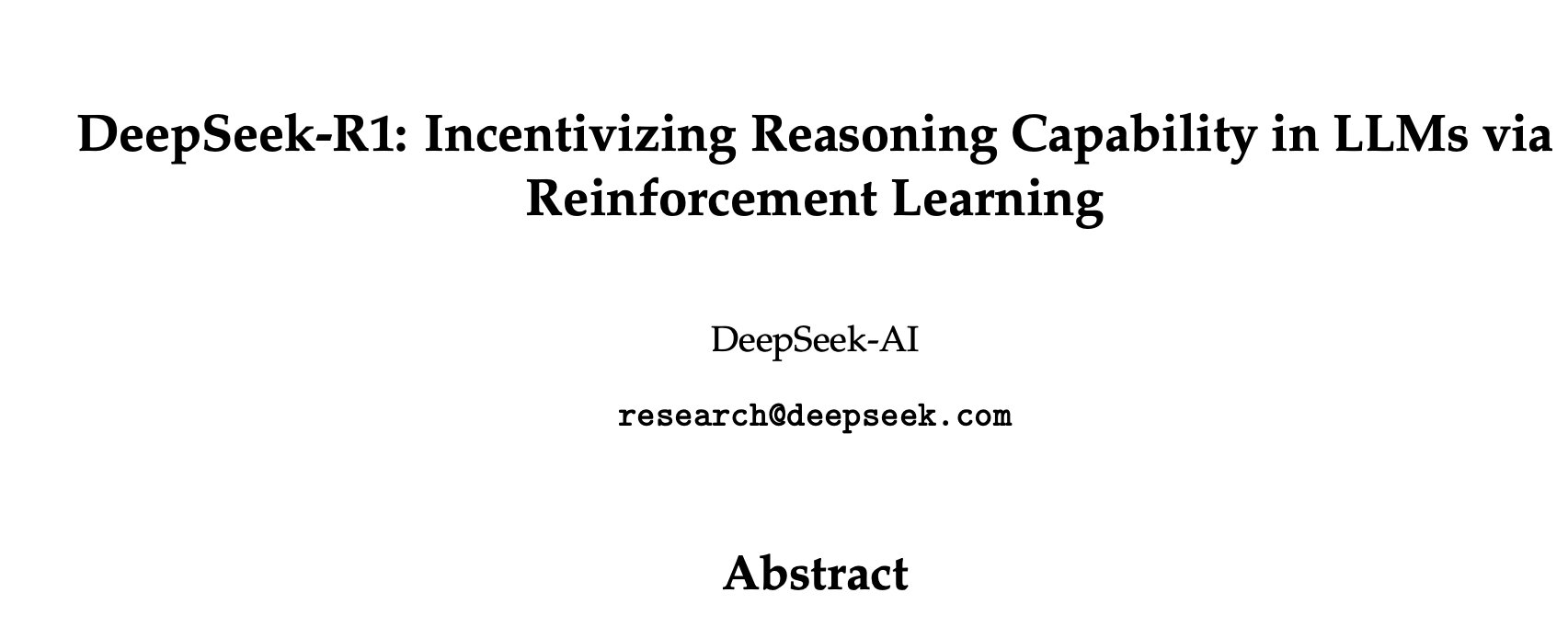 AI 自學之路：DeepSeek R1 論文深度解析