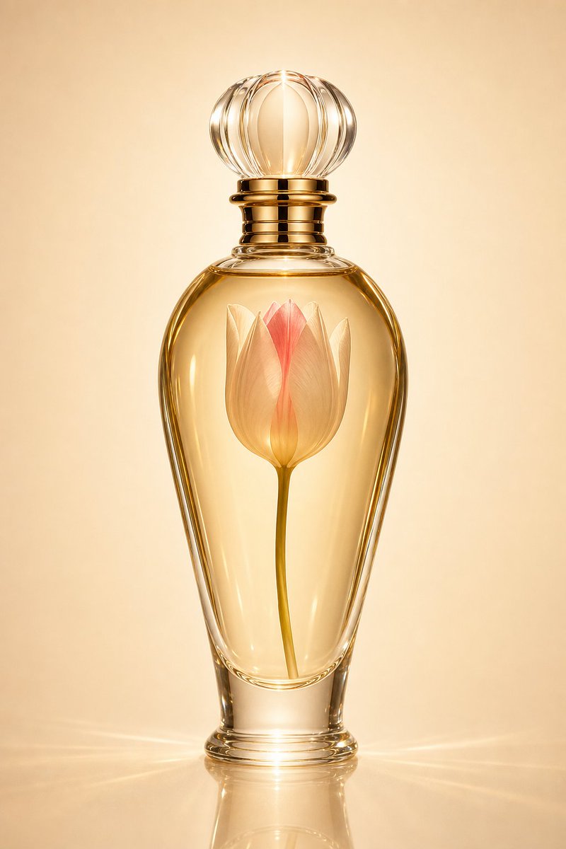 Póster de frasco de perfume de lujo sin marca