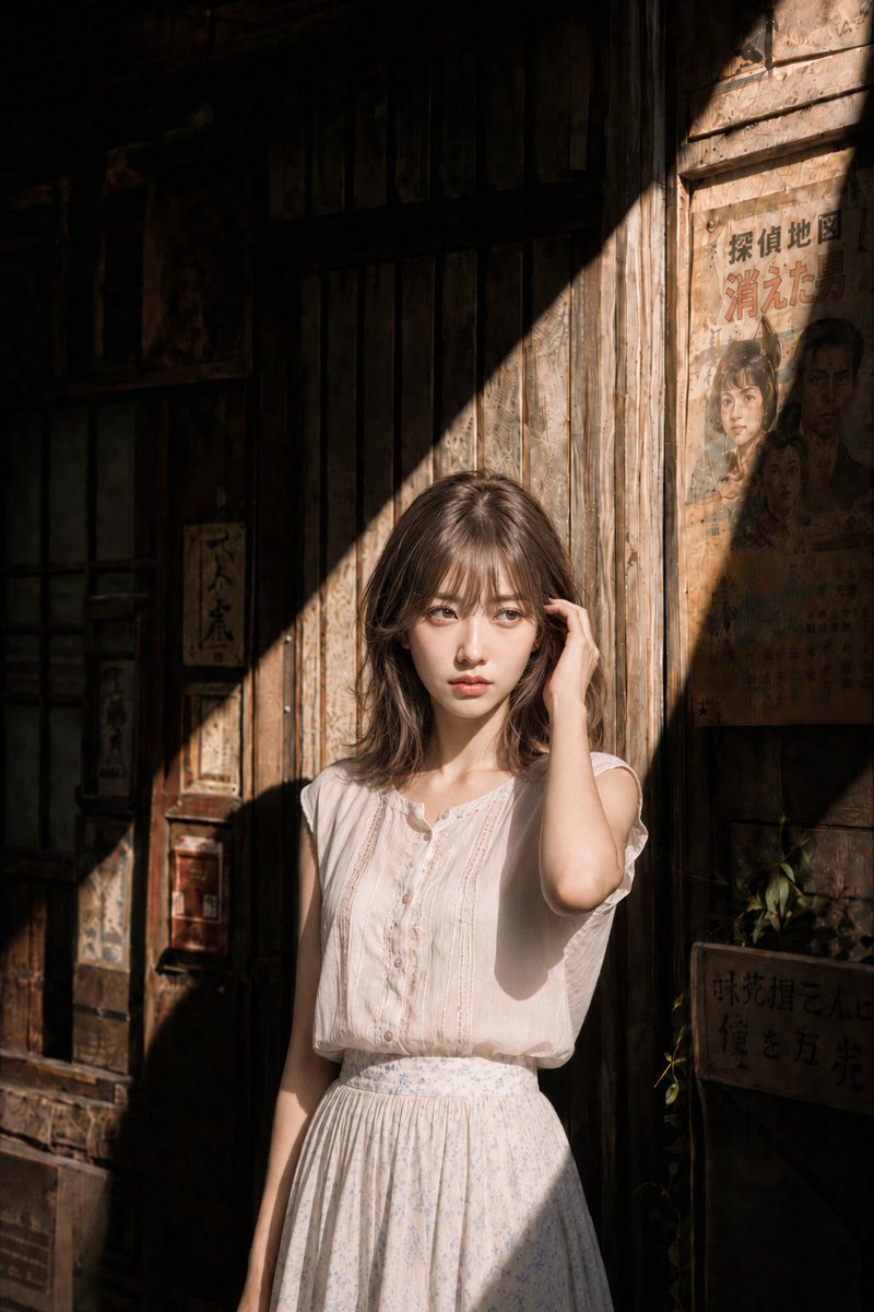 ภาพถ่ายพอร์ตเทรตสไตล์ญี่ปุ่นท่ามกลางแสงแดดฤดูร้อน
