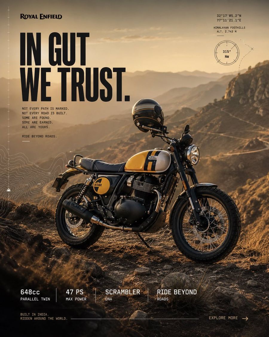Poster Chiến dịch Phiêu lưu Royal Enfield