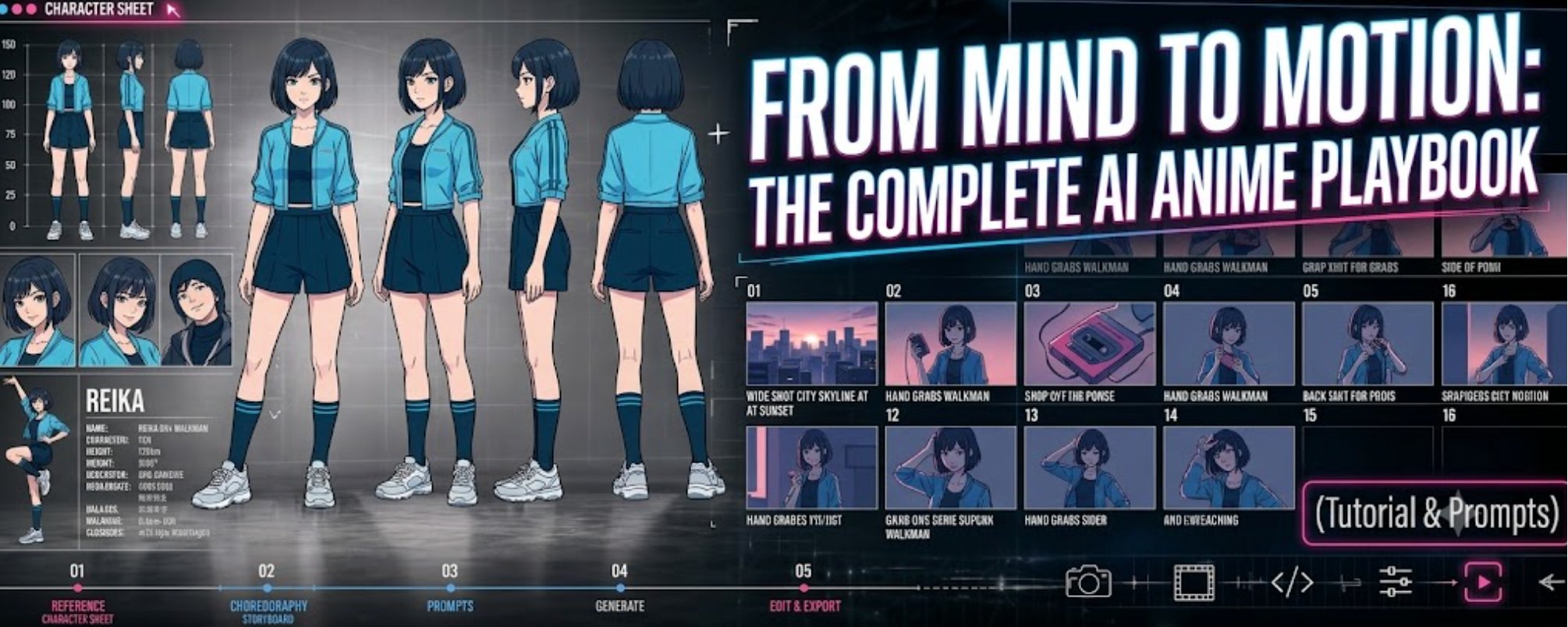 From Mind to Motion: The Complete AI Anime Playbook (Tutorial & Prompts)