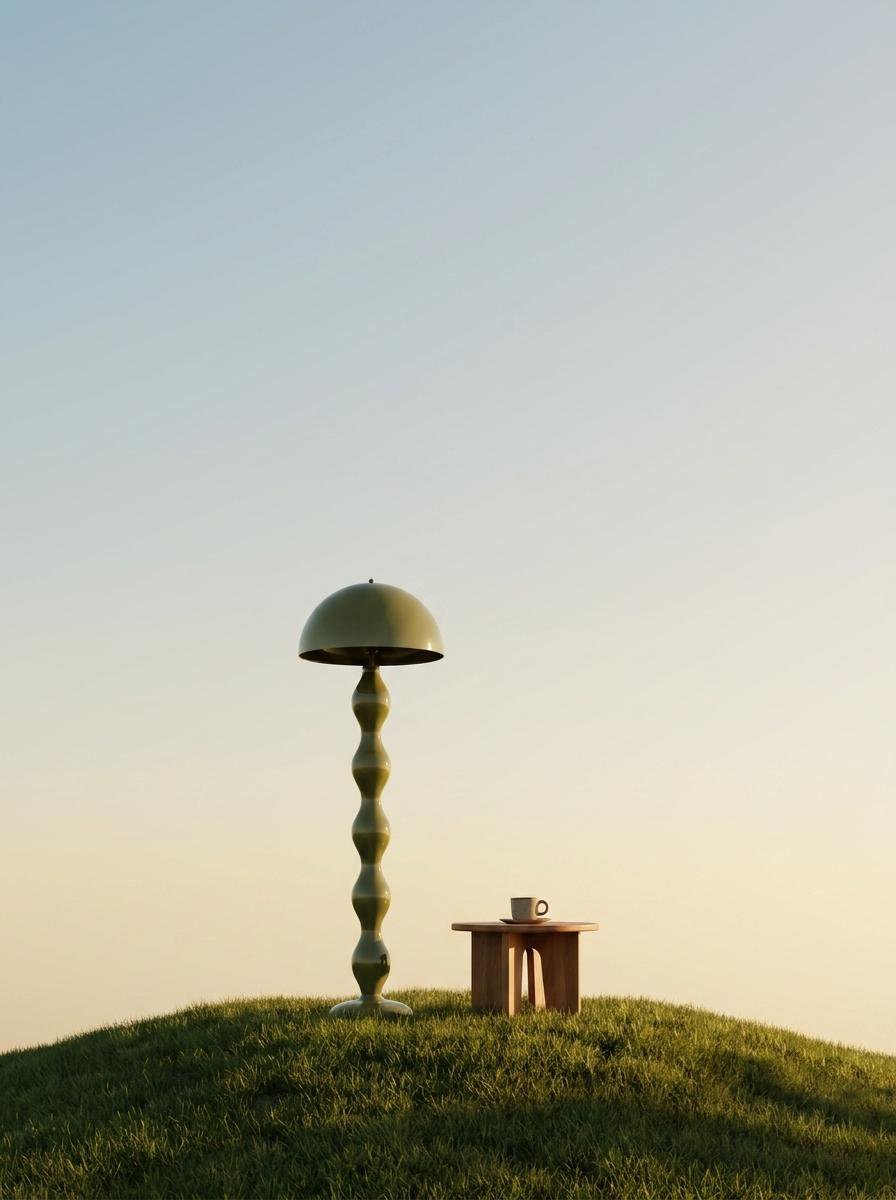 Minimalist Product Photography on Grassy Hill