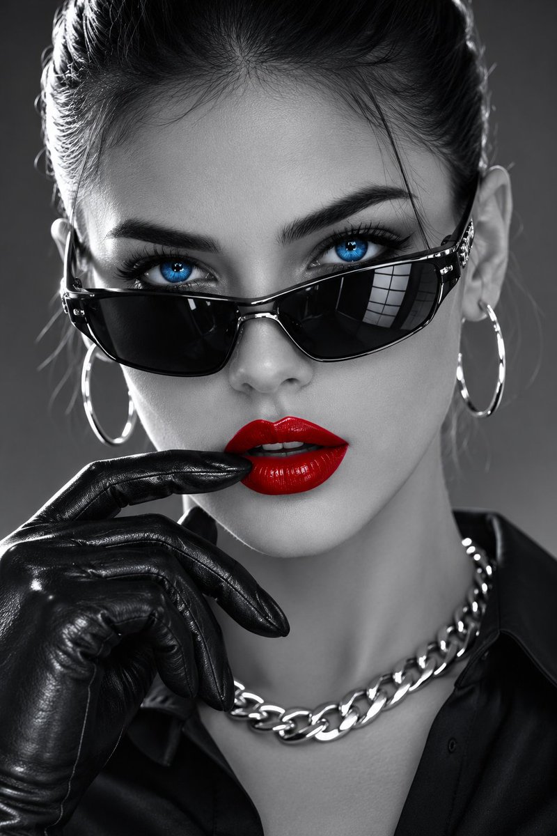 Cyber Fashion Macro Portrait