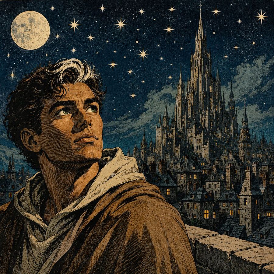 Moonlit Gothic Fantasy Traveler