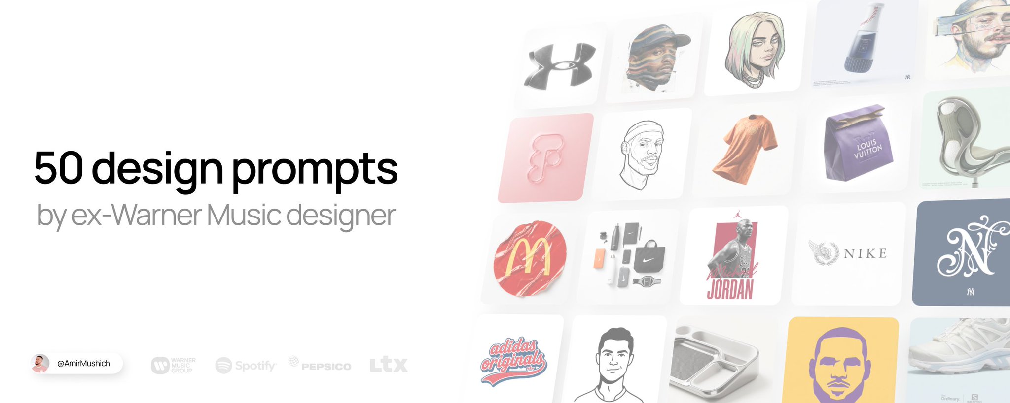50 Design Prompts from Ex-Warner Designer (Nano Banana Pro)