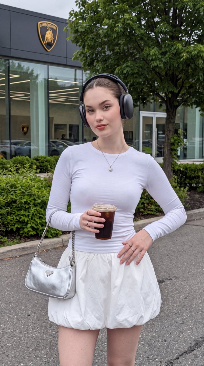 Urban Street Fashion Candid Portrait