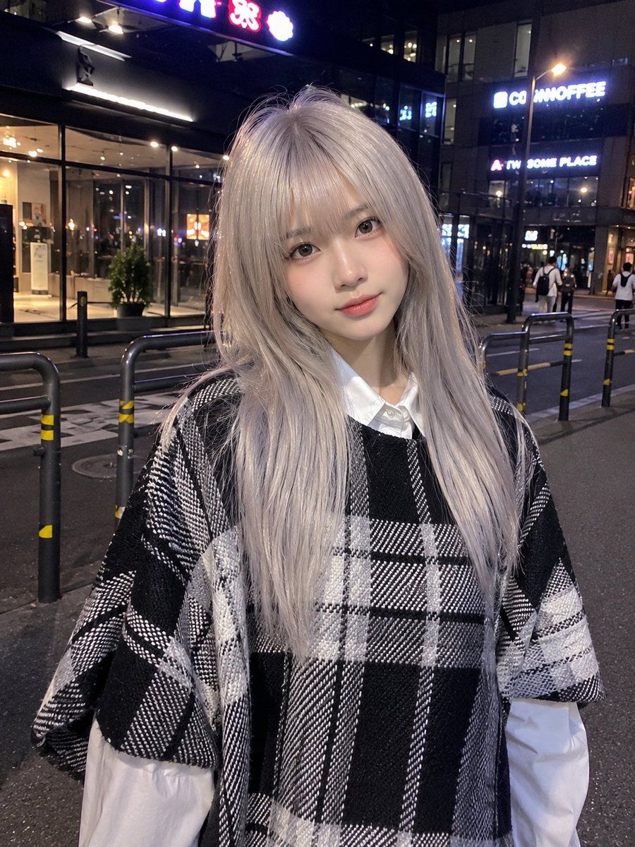 Authentic Smartphone Night Street Portrait