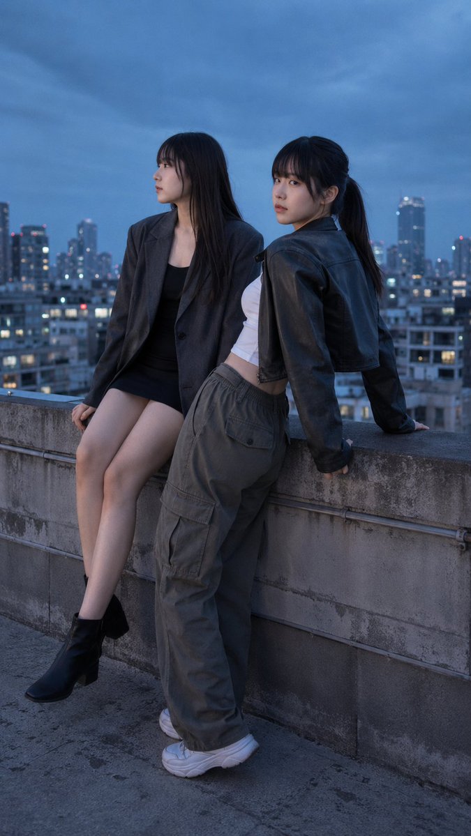 Realistic East Asian Street Portrait