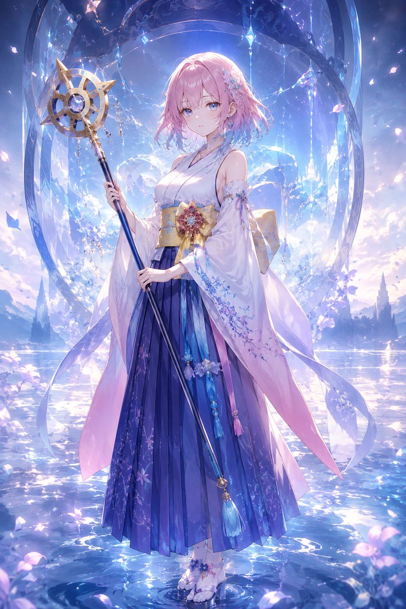 Elegant Anime Summoner Fan Art