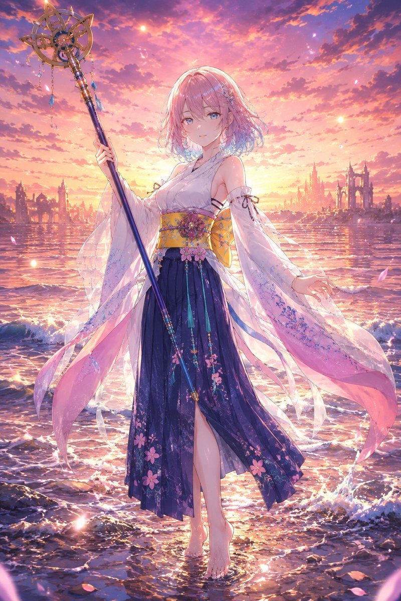Elegant Anime Summoner Fan Art