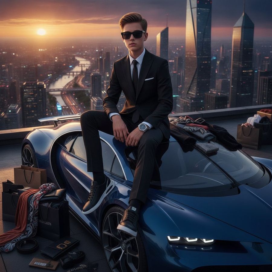Futuristic Luxury Supercar Lifestyle