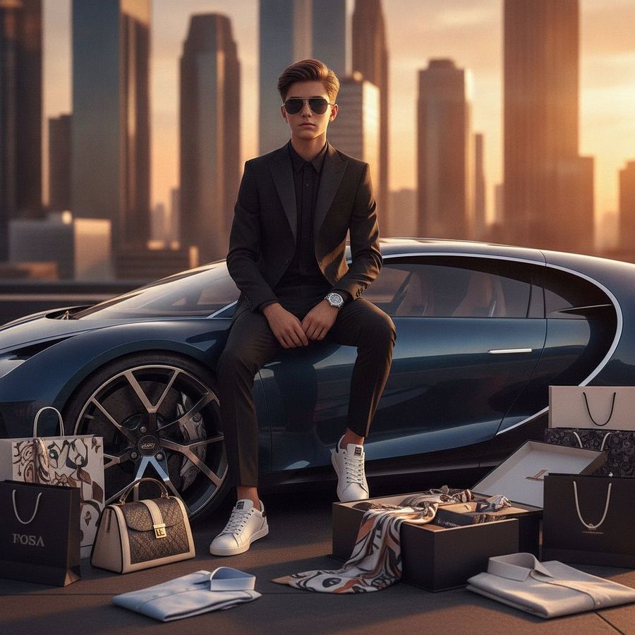 Futuristic Luxury Supercar Lifestyle