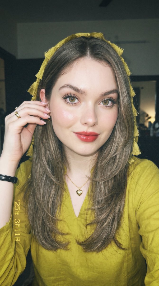 Chartreuse Kurta Editorial Portrait