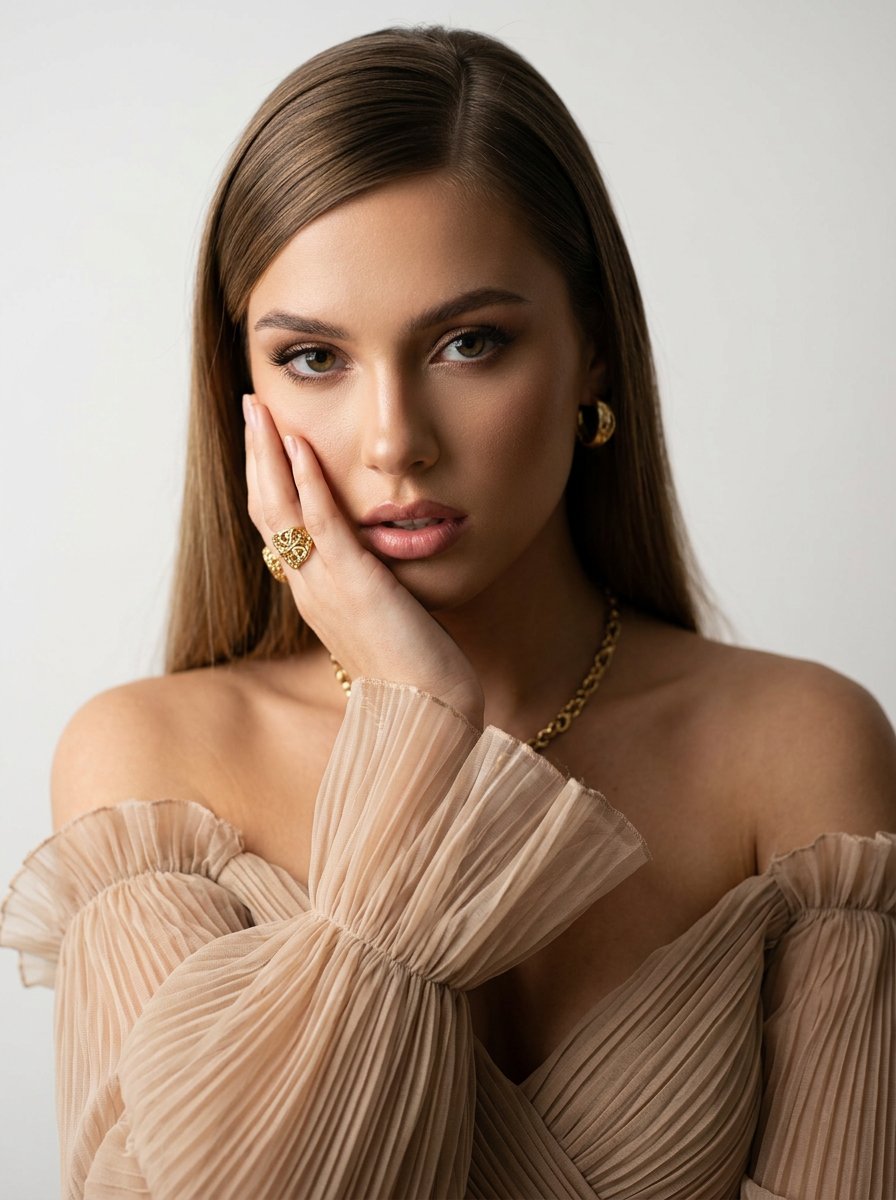 Cinematic Studio Fashion Portrait