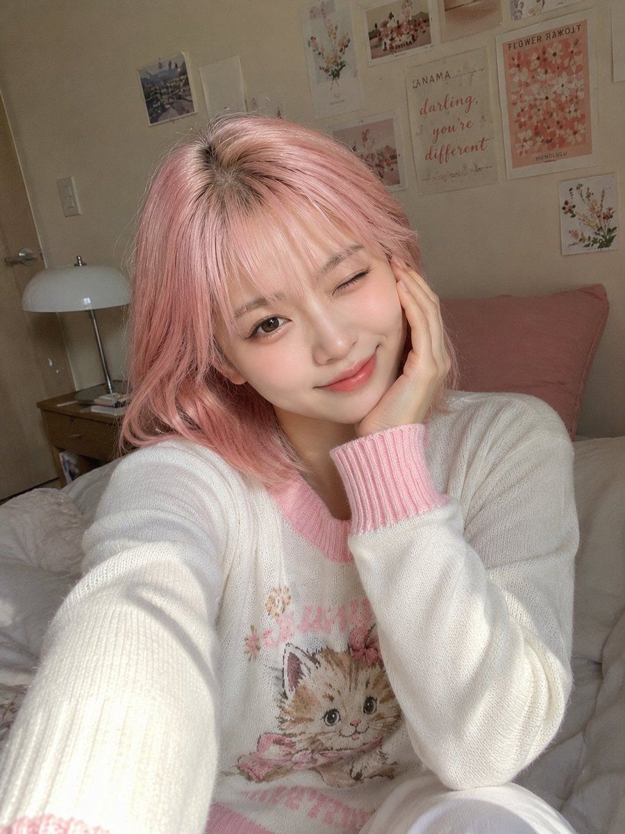 Ultra Realistic Korean Style Smartphone Selfie