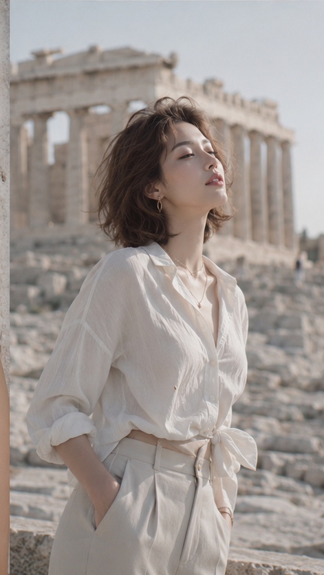 Sinematik Akropolis Moda Portresi