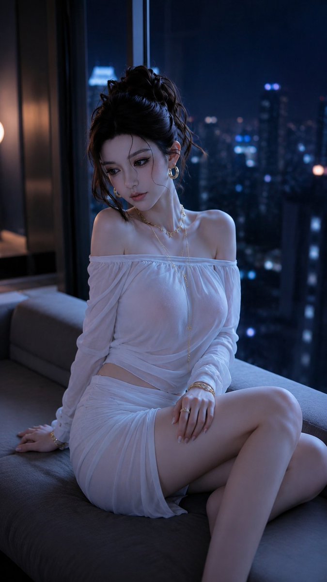 Luxury Night Apartment Portrait