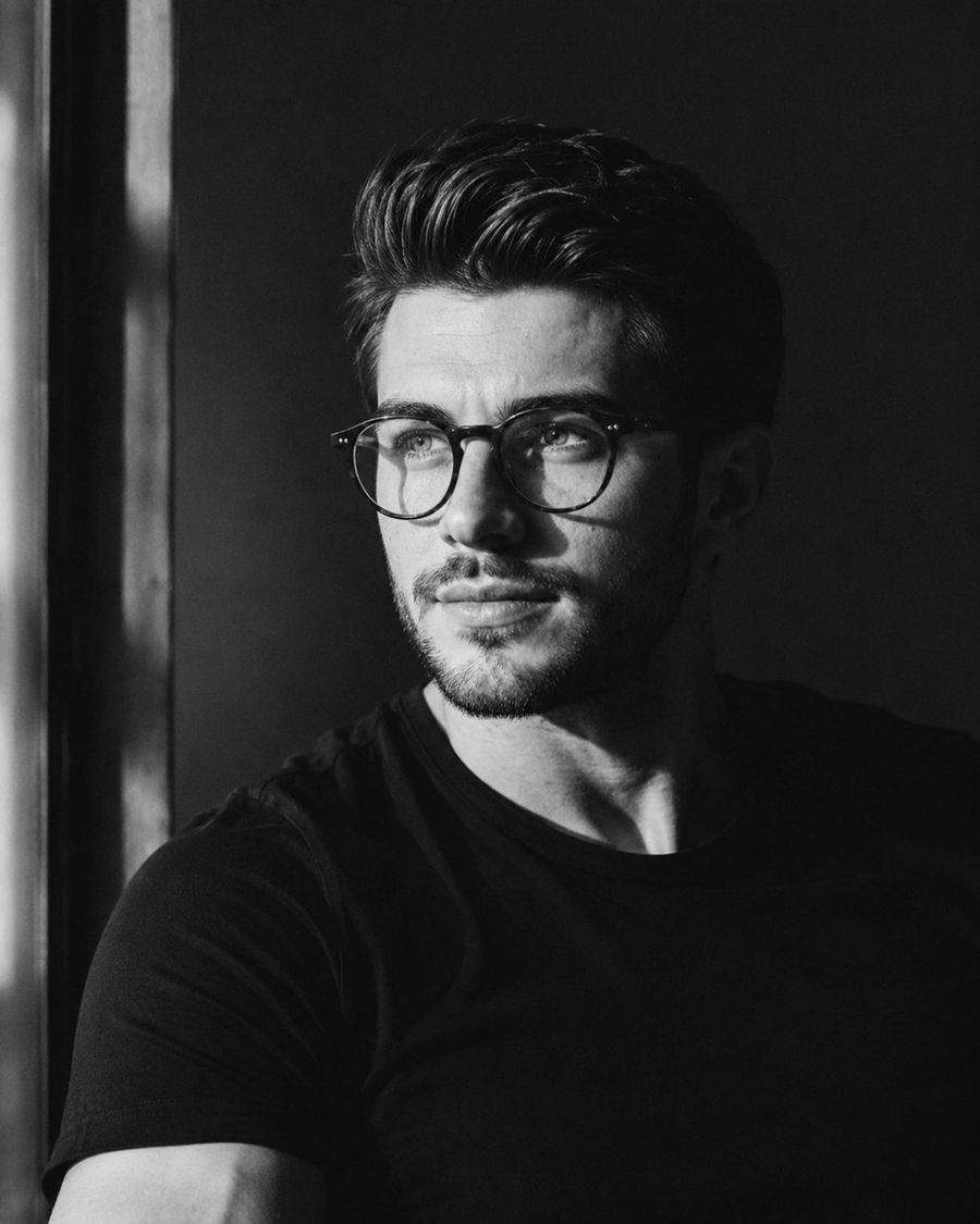 Cinematic Black-and-White Male Portraits