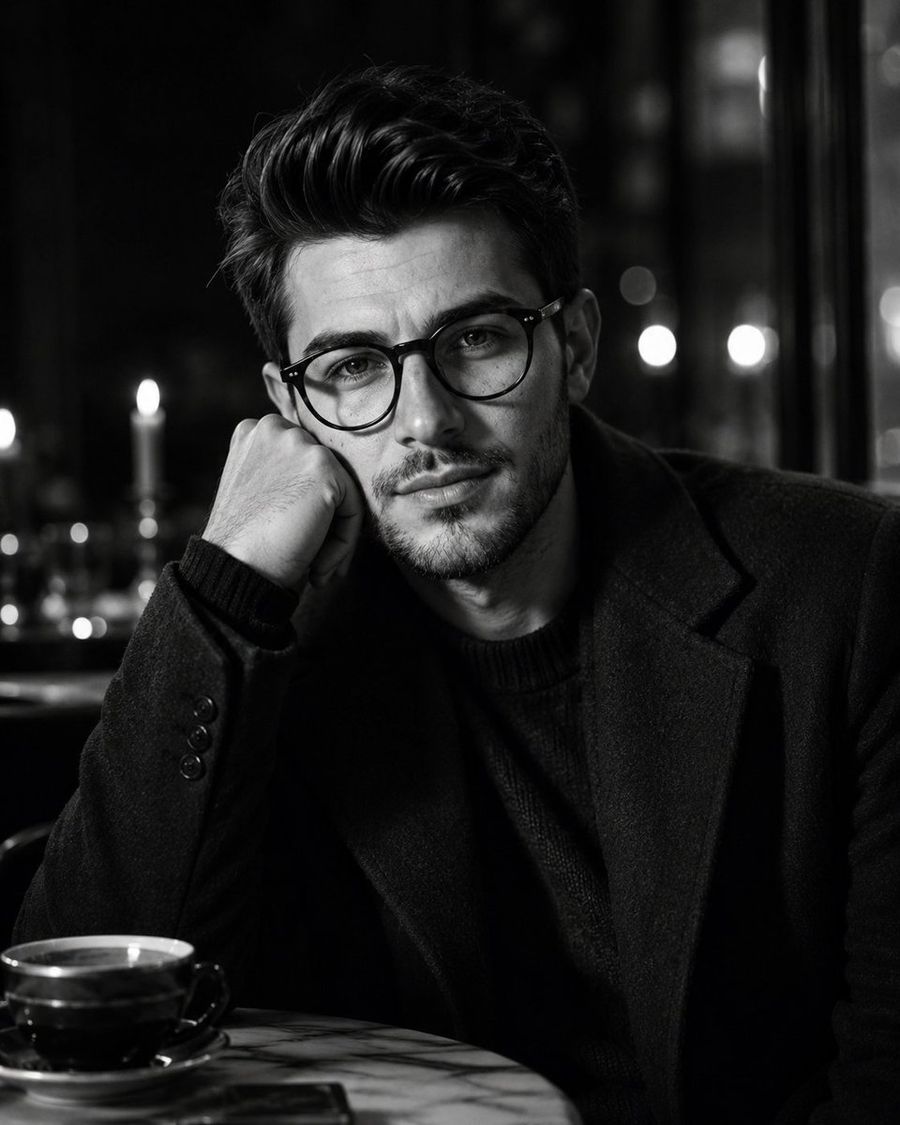 Cinematic Black-and-White Male Portraits