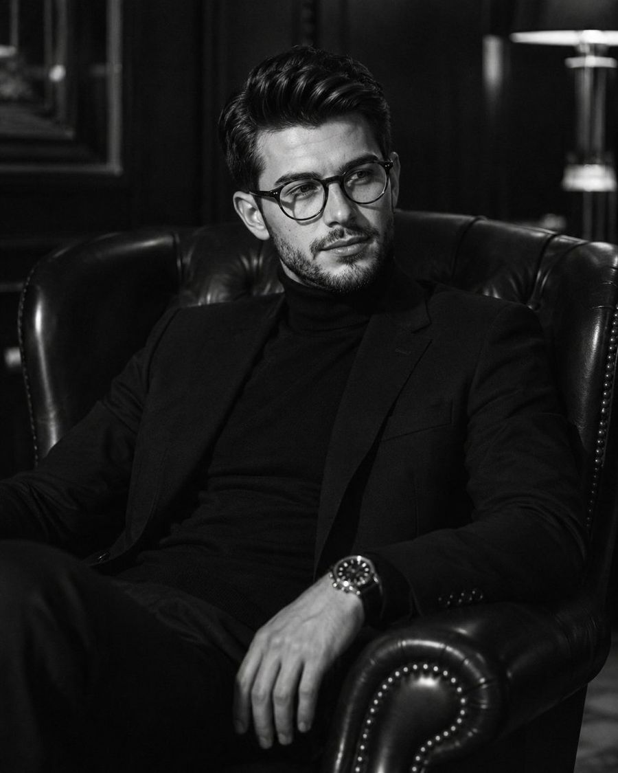 Cinematic Black-and-White Male Portraits
