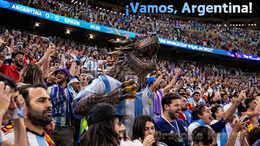Argentina Dragon Stadium Celebration