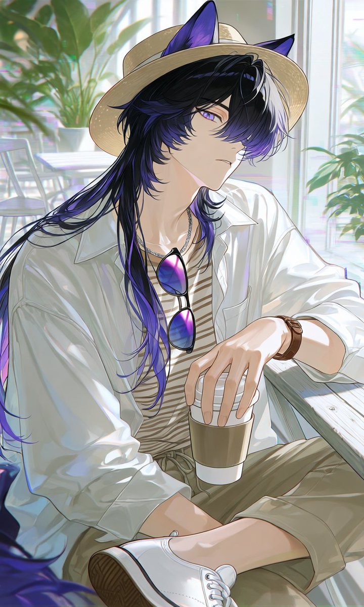 Summer Cafe Anime Wolf Boy