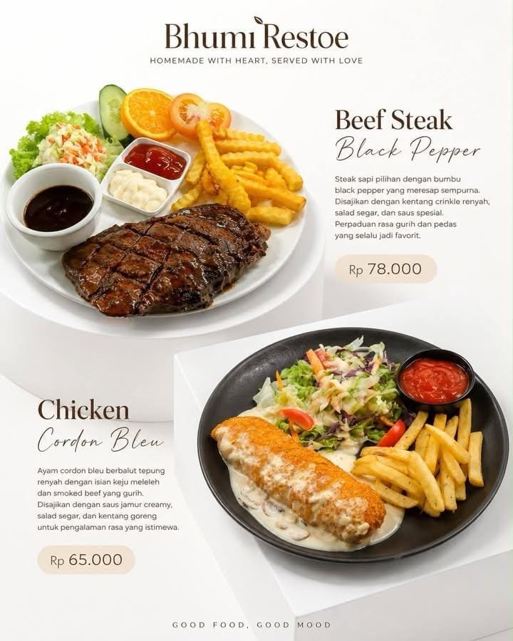 Poster quảng cáo sản phẩm tối giản