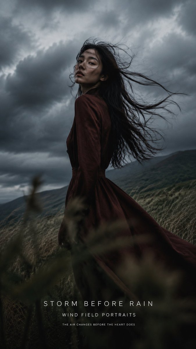 Retrato de moda Black Wind