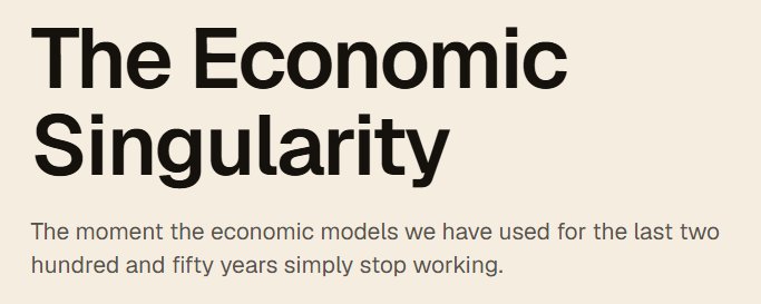 Economic Singularity