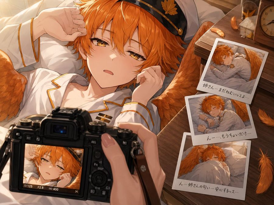 アニメキャラクターの起床 POV