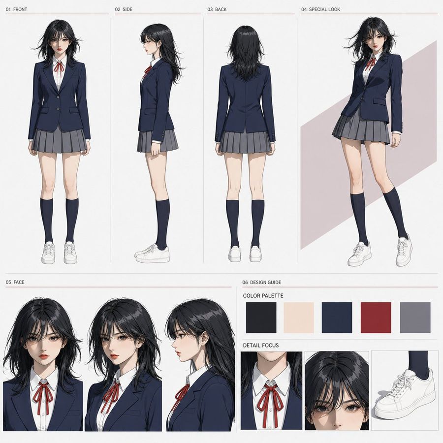 Anime Karakter Tasarım Sayfası Oluşturucu