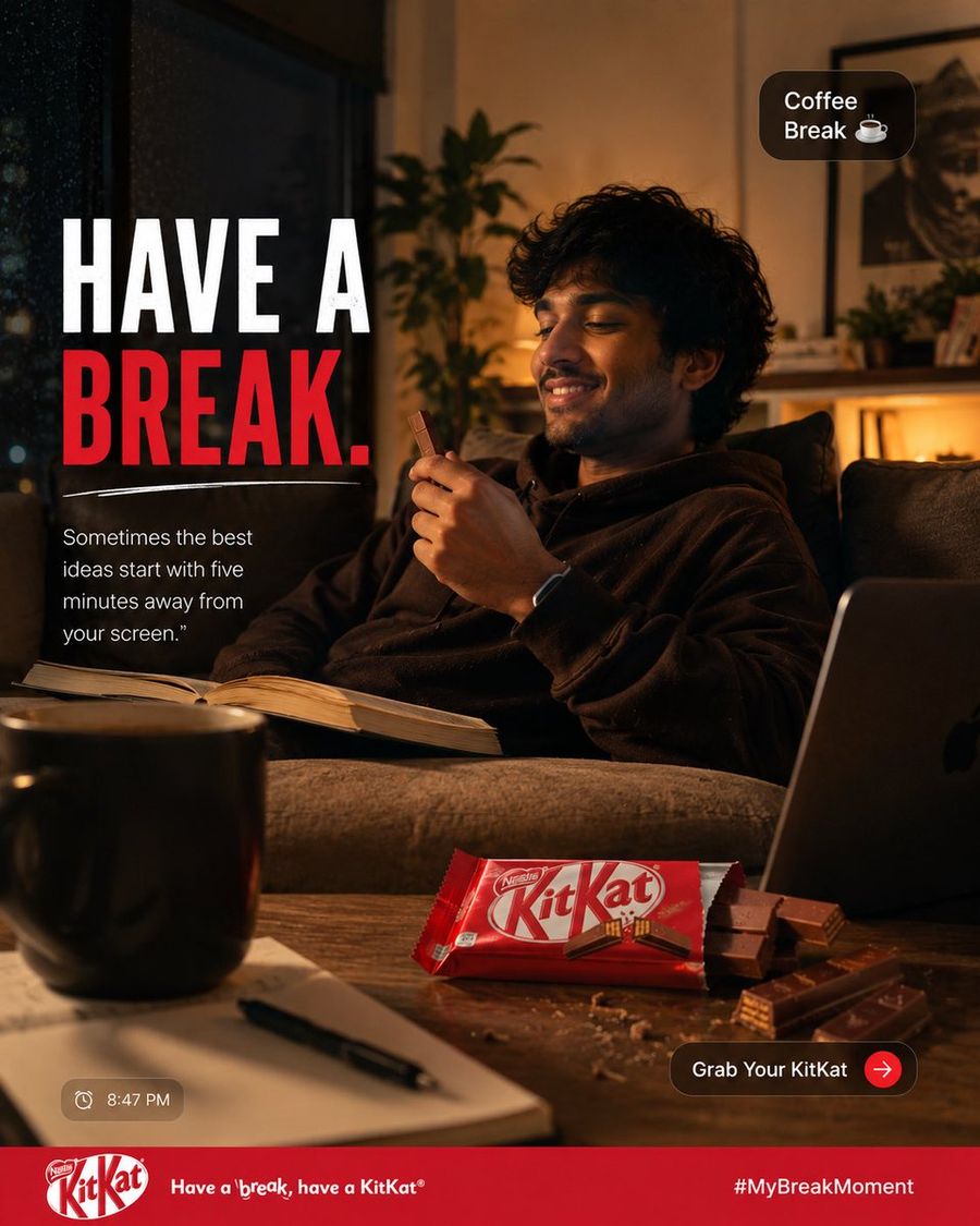 Premium KitKat UGC Advertisement Poster