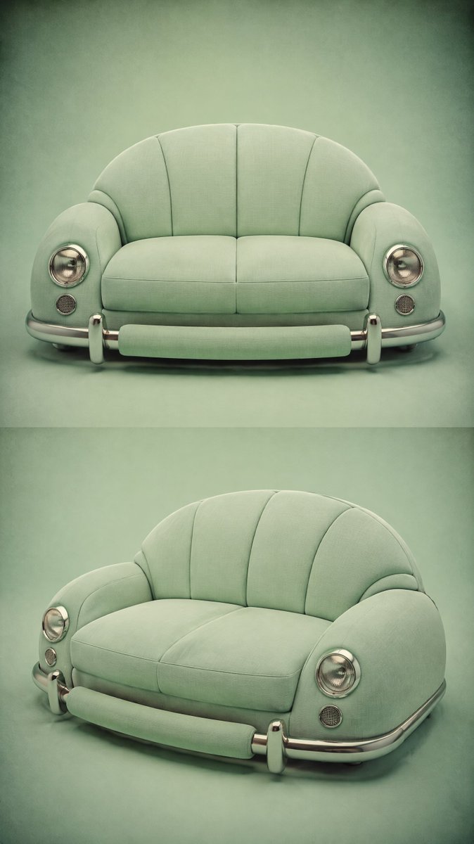 Vintage Car Sofa Design Concept