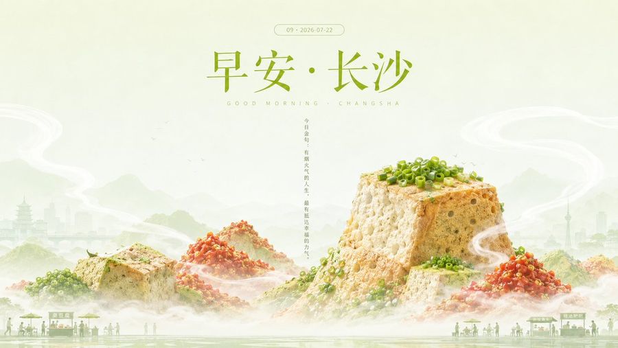 Good Morning Changsha Food Poster