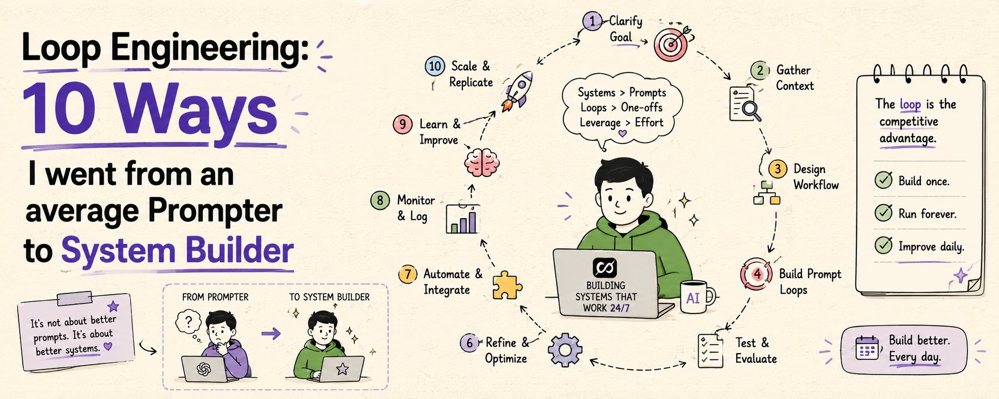 Loop Engineering: 10 Wege, wie ich vom durchschnittlichen Prompter zum System-Builder wurde