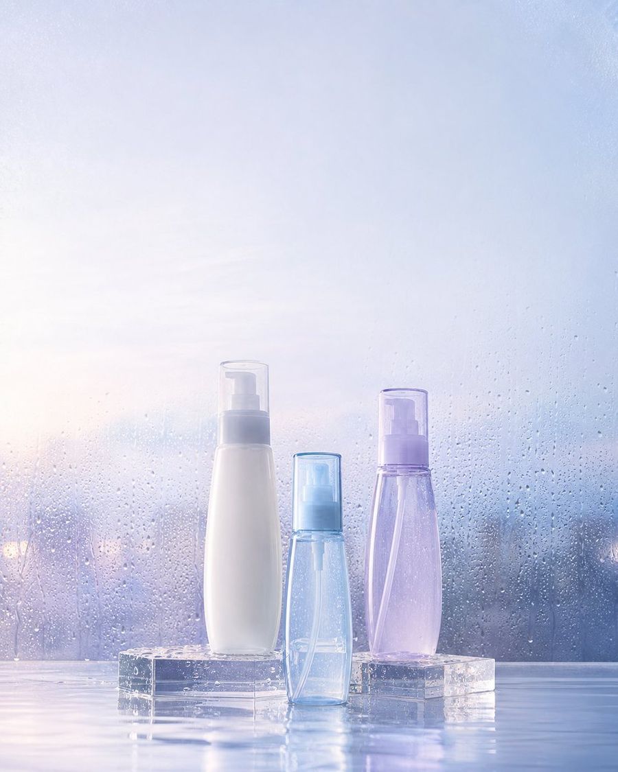 Misty Skincare Product Still Life