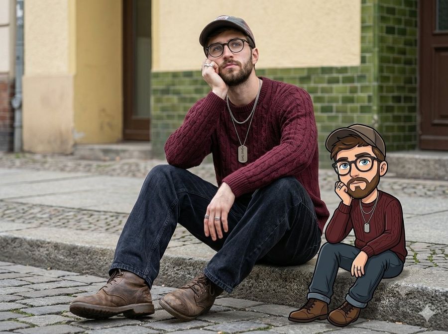 Urban Street Mixed Media Portrait