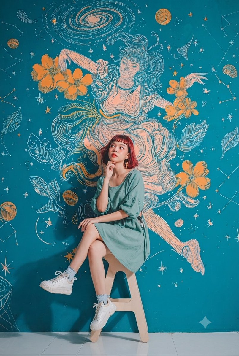 Cosmic Mural Studio Portrait Sequence
