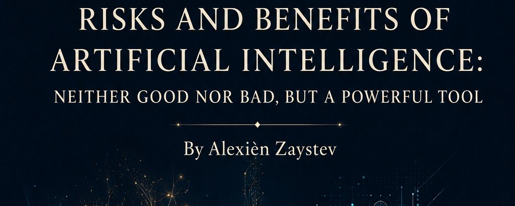 Risks and Benefits of Artificial Intelligence: Neither Good nor Bad, but a Powerful Tool