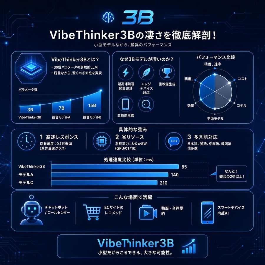 VibeThinker3B Japanese Infographic
