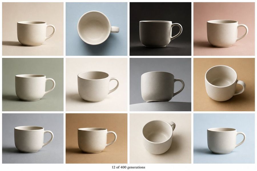 12-Tile Ceramic Mug Contact Sheet